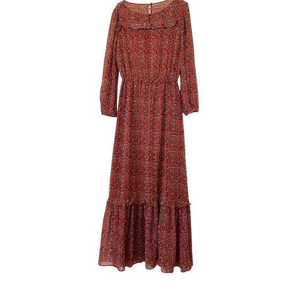 NWOT GAP Long Ruffle Dress size XS - Picture 1 of 10